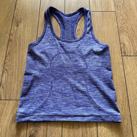 Lululemon swiftly tech tank heathered bruised berry race length size 4 - Picture 1 of 4